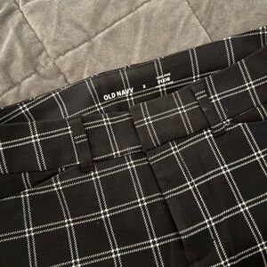 Old Navy Black Plaid Pants